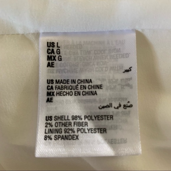 Bar III New With Tags White Flutter Sleeve Mini Dress Size Large - Picture 10 of 14